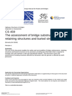 CS 459 The Assessment of Bridge Substructures, Retaining Structures and Buried Structures