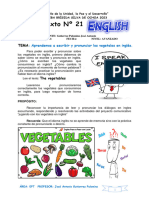 Aprendemos A Escribir y Pronunciar Los Vegetales en Inglés