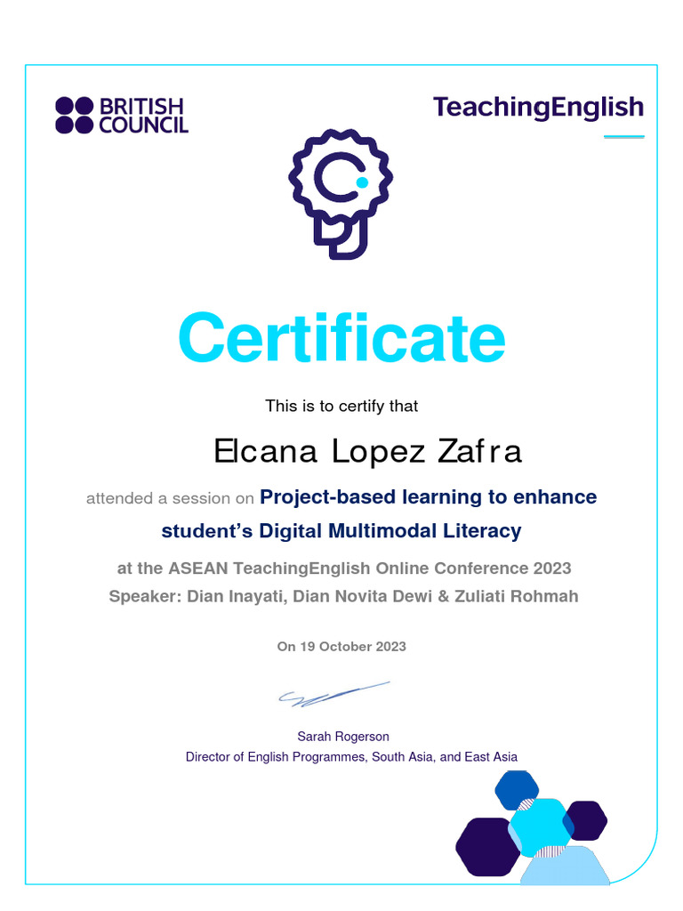 Project-Based Learning Certificate | PDF