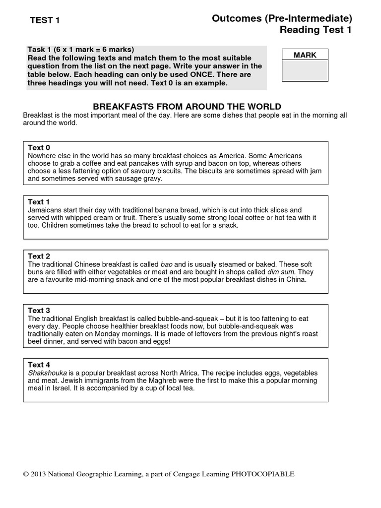 Practice Tests | PDF | Cost Of Living | Cuisine