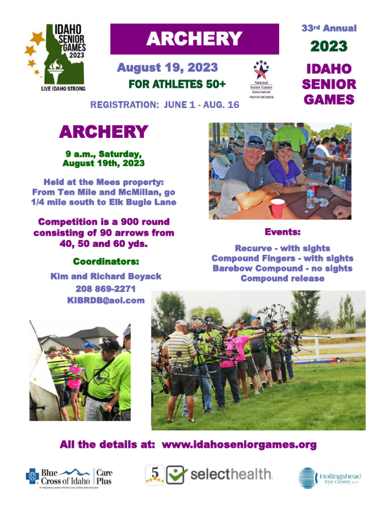 2023 Archery Idaho Senior Games PDF