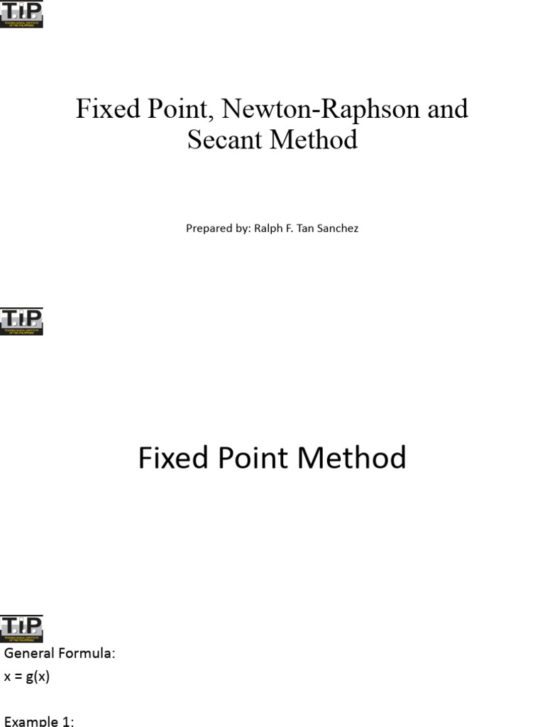 Newton Raphson Method Pdf