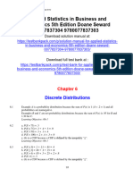 Applied Statistics in Business and Economics 5th Edition Doane Solutions Manual 1