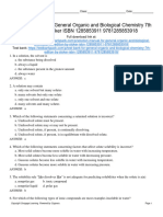 General Organic and Biological Chemistry 7th Edition Stoker Test Bank 1