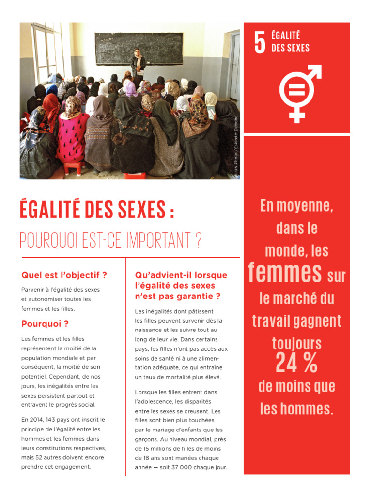 Égalité des sexes : enjeux et solutions | PDF | Égalité des sexes ...