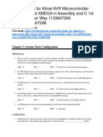 Atmel AVR Microcontroller MEGA and XMEGA in Assembly and C 1st Edition Han-Way Huang Test Bank 1