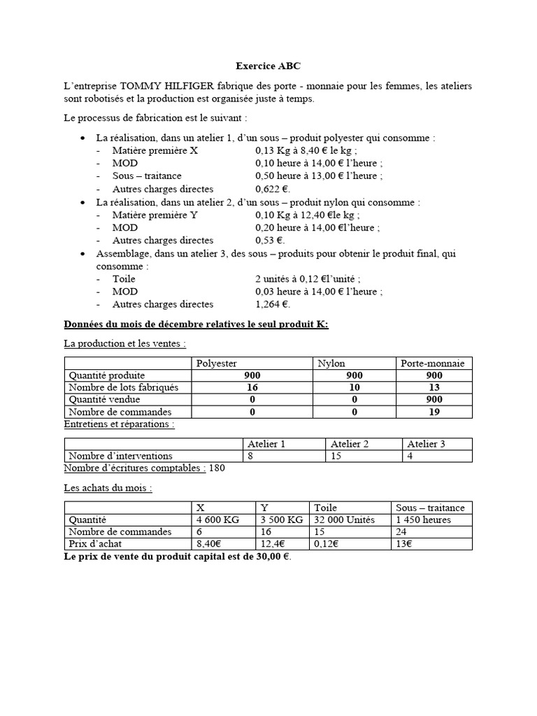 Abc Exercices Pdf _ Méthode Abc Exercice Corrigé Logistique – KOCGAZ