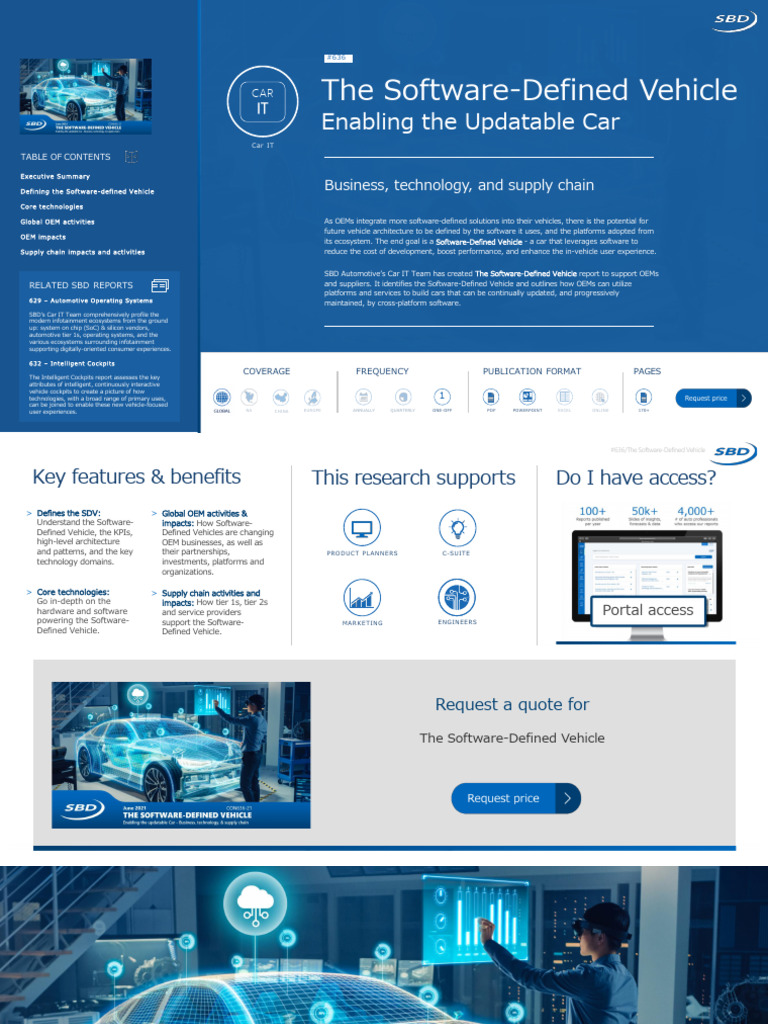 Software-Defined Vehicle Overview | PDF | Operating System | Cloud ...