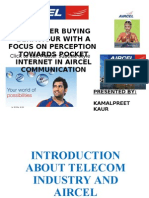 Consumer Buying Behaviour With A Focus On Perception Towards Pocket Internet in Aircel Communication