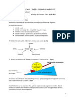 Gestion de La Qualit Corrig de Lexamen Final 2022-2023