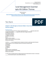 Cross Cultural Management Essential Concepts 4th Edition Thomas Test Bank 1