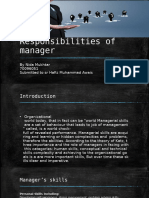 Manager Responsibility