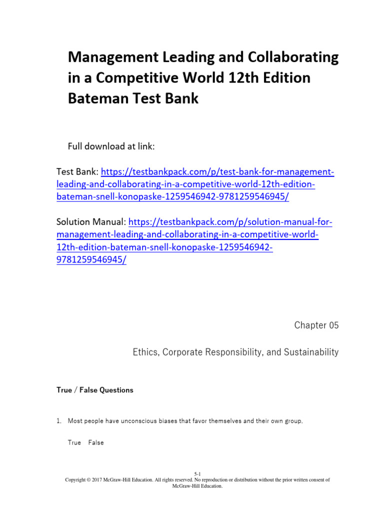 Management Leading and Collaborating in A Competitive World 12th ...