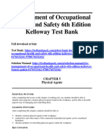 Management of Occupational Health and Safety 6th Edition Kelloway Test Bank 1