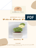 CACTUS B Potted Plant Pattern
