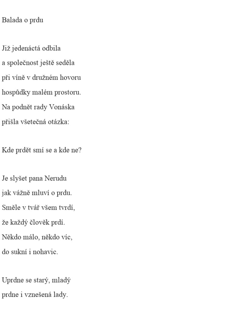 Balada o Prdu | PDF