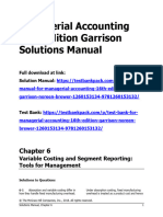 Managerial Accounting 16th Edition Garrison Solutions Manual 1