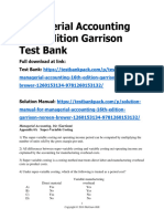Managerial Accounting 16th Edition Garrison Test Bank 1