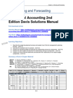 Managerial Accounting 2nd Edition Davis Solutions Manual 1