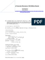 Design of Concrete Structures 15th Edition Darwin Solutions Manual 1