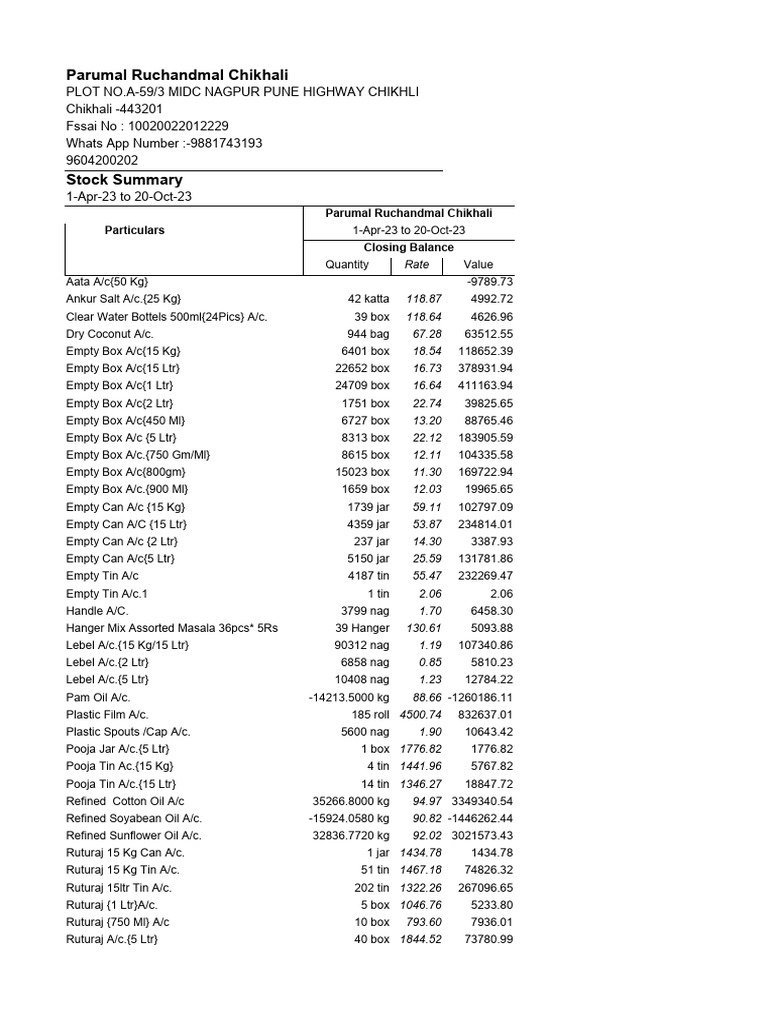 Stock | PDF