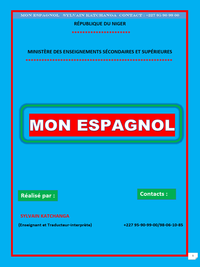 Notions de base en espagnol | PDF | Verbe | Mécanique du langage