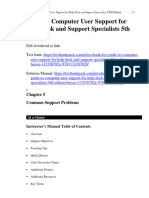 Guide To Computer User Support For Help Desk and Support Specialists 5th Edition Fred Beisse Solutions Manual 1