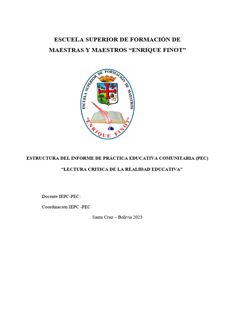 Segundo 2022 Estructura Informe | PDF