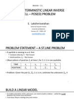 Module-3.1 Static, Linear Inverse Problem - Nov-06