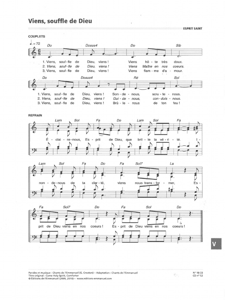 Viens Souffle de Dieu Viens PDF