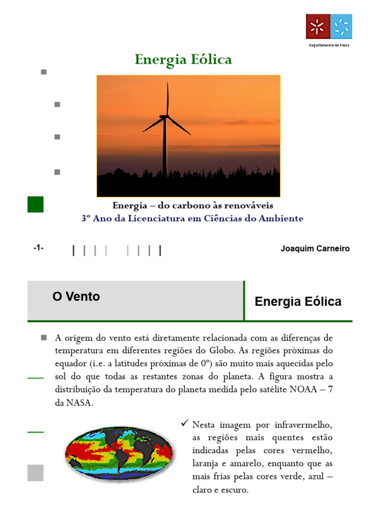 Energia Eólica Pdf Energia Eólica Potência Física