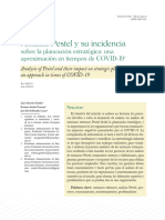 Análisis Pestel y Su Incidenciasobre La Planeación Estratégica Una Aproximación en Tiempos de COVID - 19