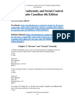 Deviance Conformity and Social Control in Canada Canadian 4th Edition Bereska Test Bank 1
