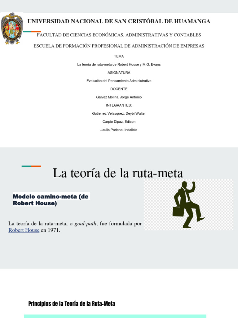 Teoría Ruta-Meta de Robert House | PDF | Liderazgo | Comportamiento