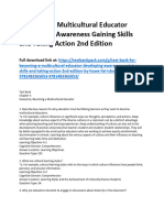 Becoming A Multicultural Educator Developing Awareness Gaining Skills and Taking Action 2nd Edition Howe Test Bank 1