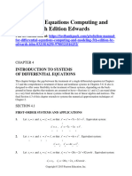 Differential Equations Computing and Modeling 5th Edition Edwards Solutions Manual 1