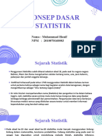 Konsep Dasar Statistik