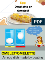 Egg Omelette or Omelet