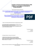 Principles of Environmental Science 8th Edition Cunningham Test Bank 1