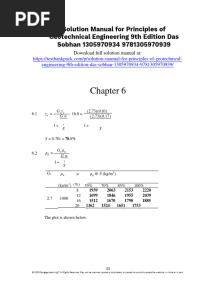 Principles of Geotechnical Engineering 9th Edition Das Solutions Manual 1