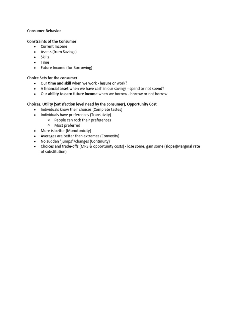 Consumer behavior pdf business finance money management