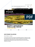 Yellow Spanish Rice Recipe
