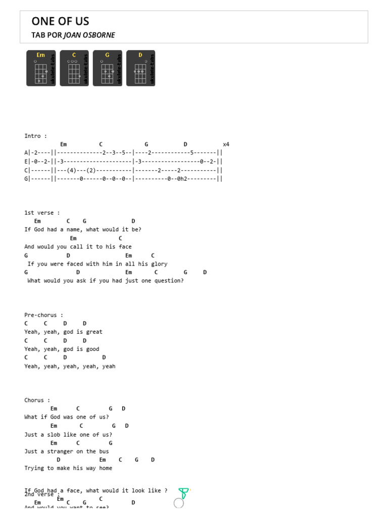 One Of Us Lyrics Genius Joan Osborne