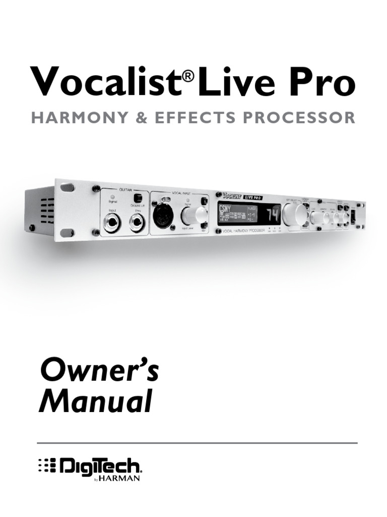 Manual Vocalist Live Pro Download Free PDF Ac Power Plugs And