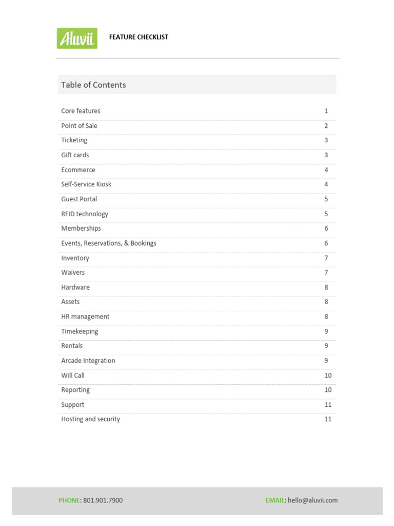 Comprehensive Business Software Features | PDF