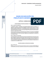Bases de Ejecucion Del Presupuesto General 2022 Sefycu 3386583