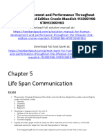 Human Development and Performance Throughout The Lifespan 2nd Edition Cronin Test Bank 1