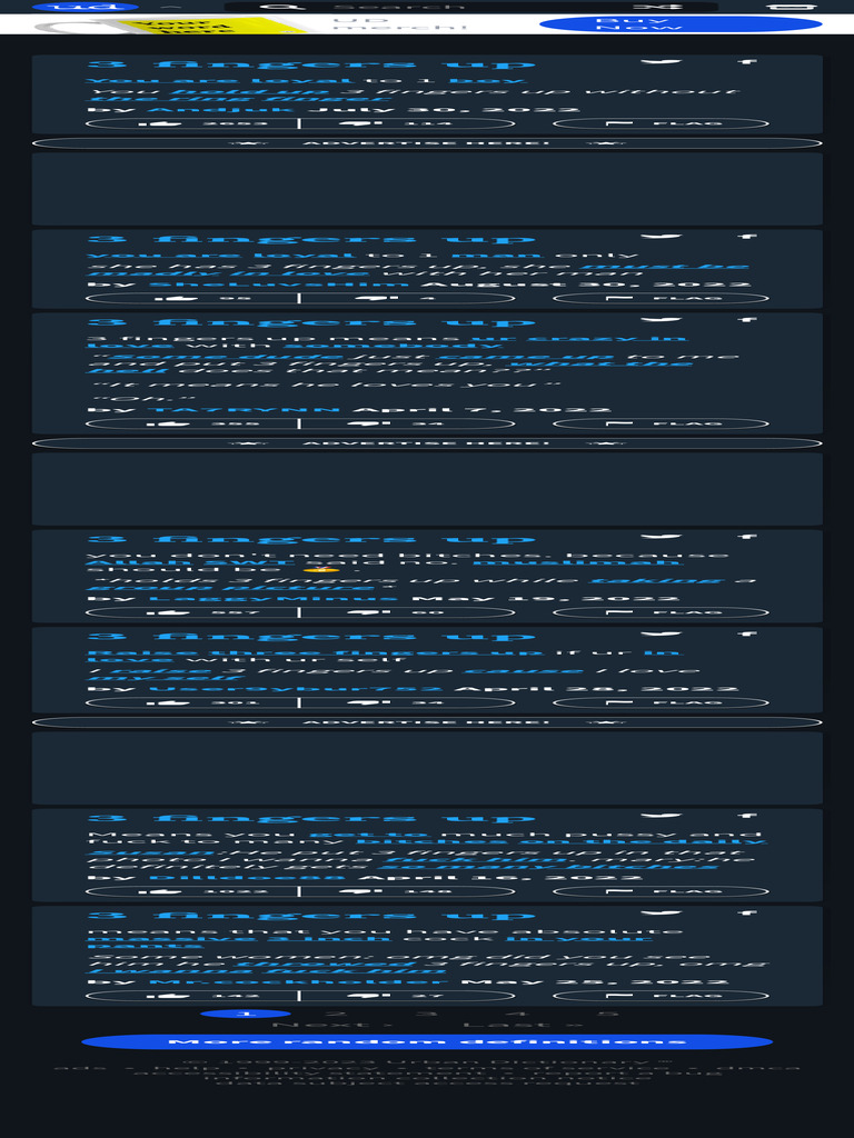 Urban Dictionary 3 Fingers Up PDF