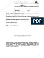 Anexo 05 Declara o Que N o Possui Carteira de Trabalho e Previd Ncia Social CTPS 16599881444869 8749