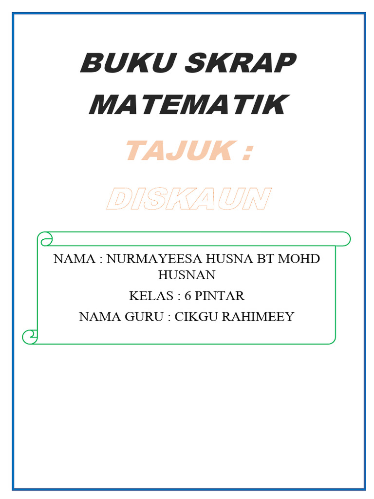 Buku Skrap Matematik Pdf
